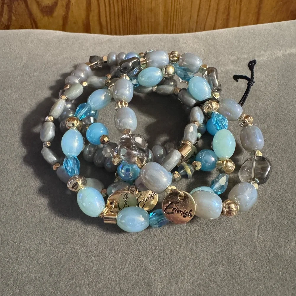 Erimish 5 Beaded Stretch Bracelets - Picture 1 of 6
